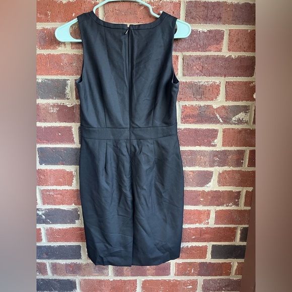 J. Crew Wool Blend Black Sheath Dress Size 2 Petite - Picture 6 of 9